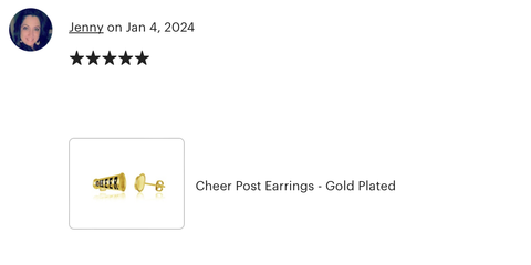 Cheer Post Earrings