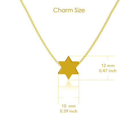 Star Pendant Necklace - Gold Plated