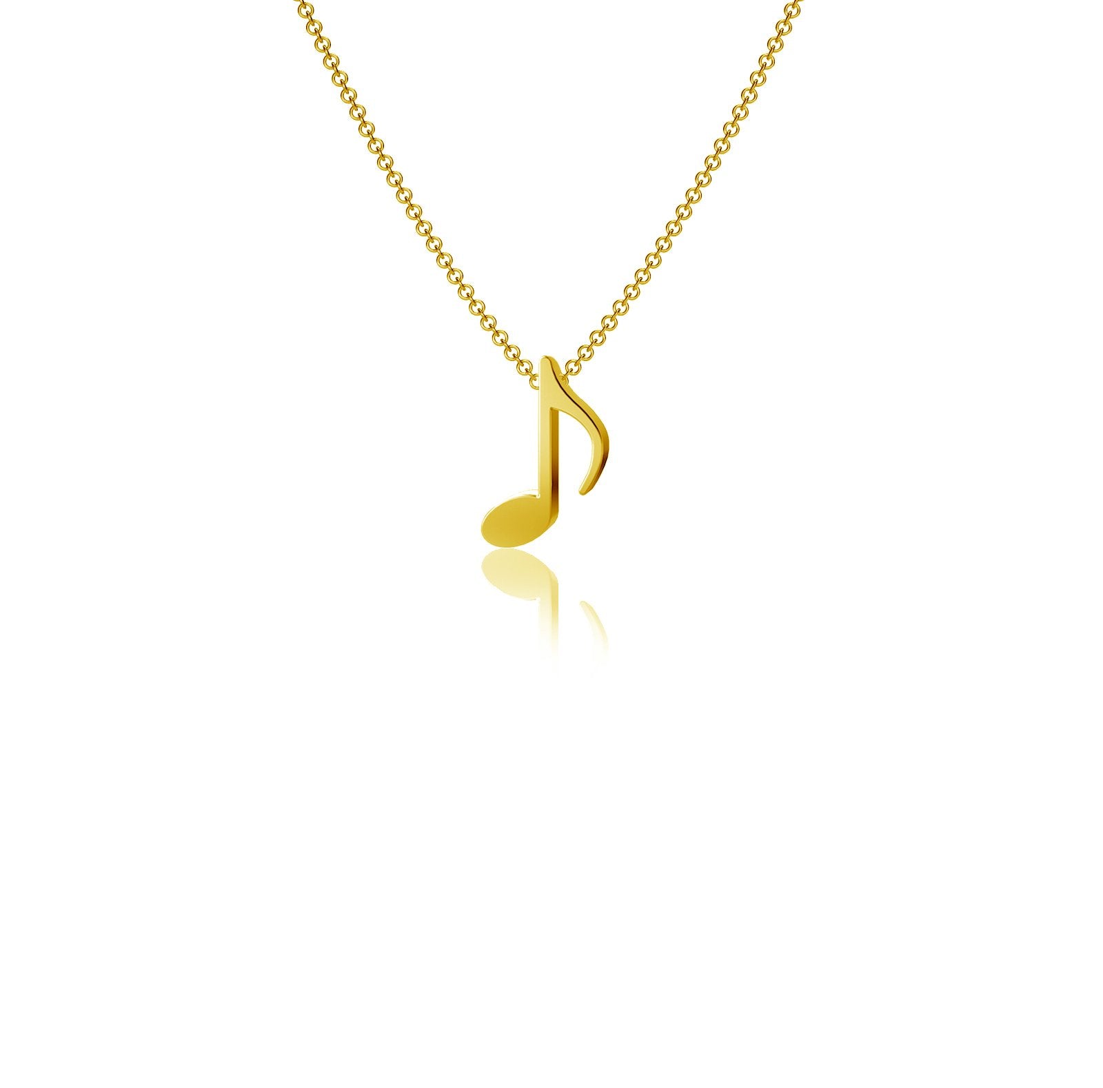 Music Note Necklace Music Pendant 